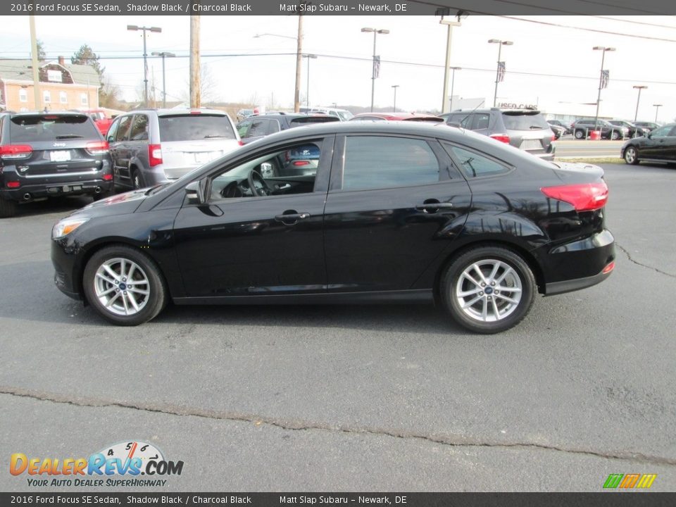 2016 Ford Focus SE Sedan Shadow Black / Charcoal Black Photo #9
