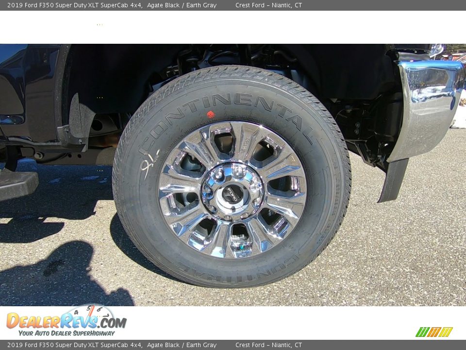 2019 Ford F350 Super Duty XLT SuperCab 4x4 Agate Black / Earth Gray Photo #26