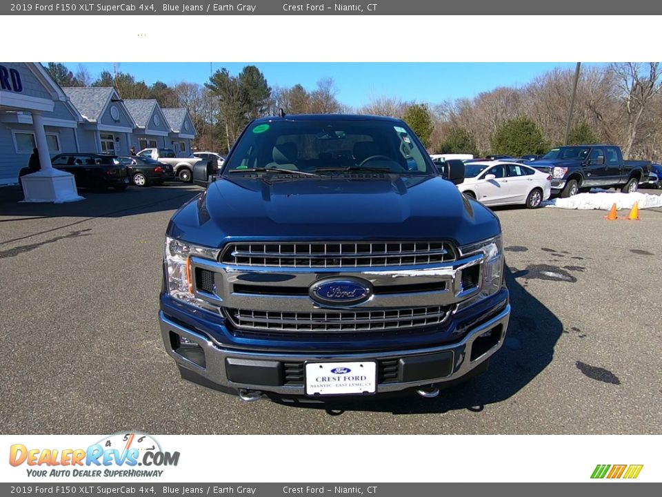 2019 Ford F150 XLT SuperCab 4x4 Blue Jeans / Earth Gray Photo #2