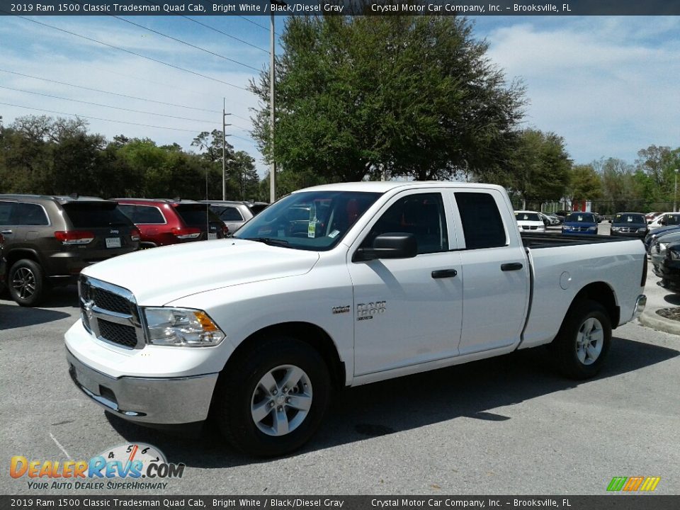 2019 Ram 1500 Classic Tradesman Quad Cab Bright White / Black/Diesel Gray Photo #1