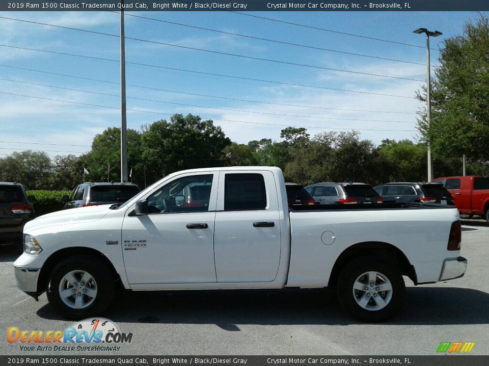 2019 Ram 1500 Classic Tradesman Quad Cab Bright White / Black/Diesel Gray Photo #2