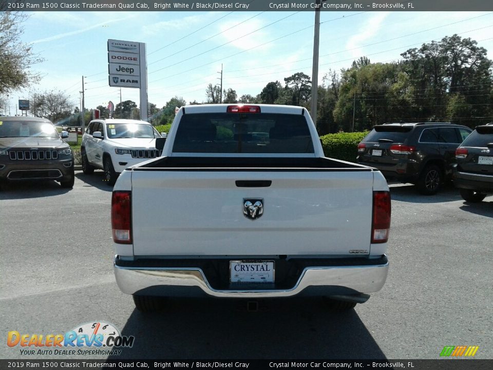2019 Ram 1500 Classic Tradesman Quad Cab Bright White / Black/Diesel Gray Photo #4