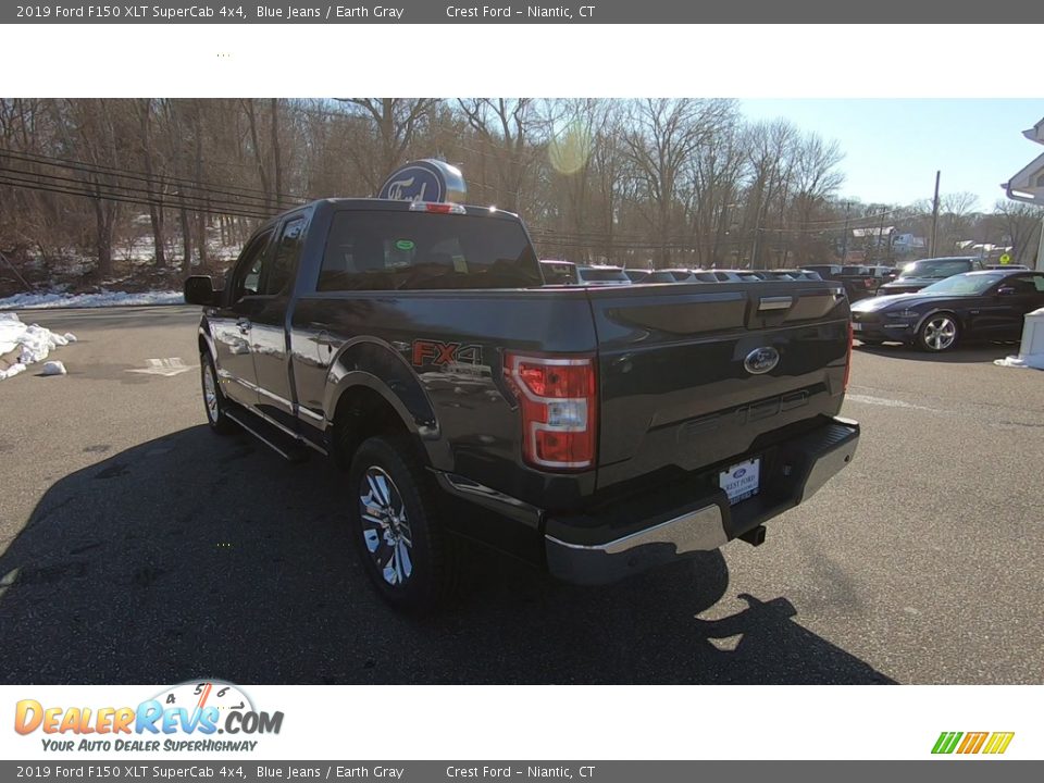2019 Ford F150 XLT SuperCab 4x4 Blue Jeans / Earth Gray Photo #5