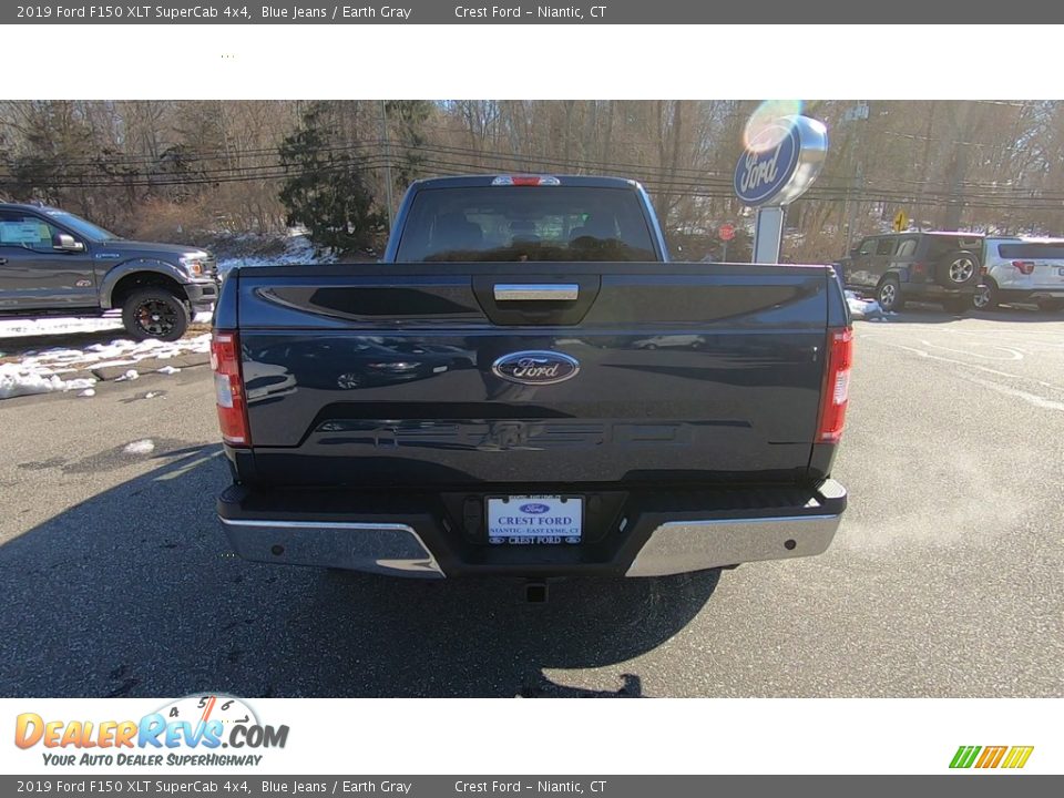 2019 Ford F150 XLT SuperCab 4x4 Blue Jeans / Earth Gray Photo #6