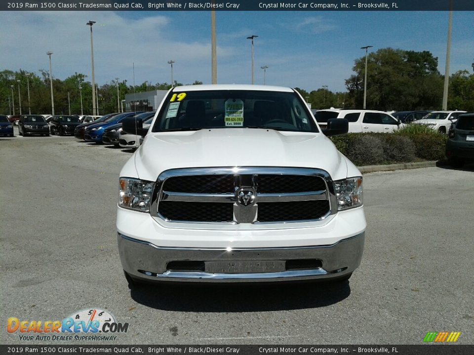 2019 Ram 1500 Classic Tradesman Quad Cab Bright White / Black/Diesel Gray Photo #8