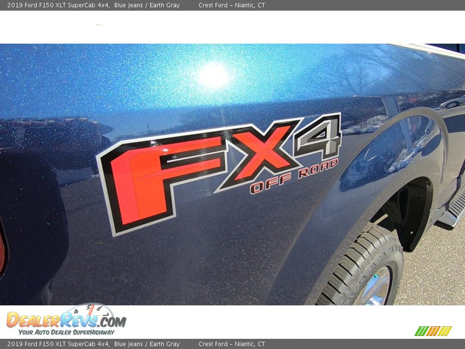 2019 Ford F150 XLT SuperCab 4x4 Blue Jeans / Earth Gray Photo #9
