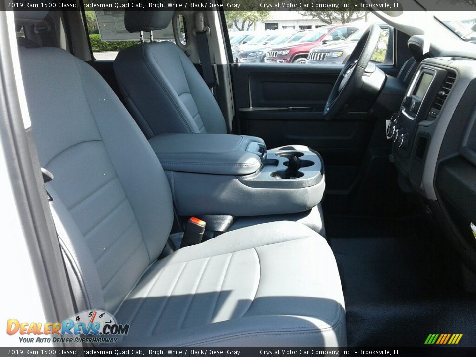 2019 Ram 1500 Classic Tradesman Quad Cab Bright White / Black/Diesel Gray Photo #12