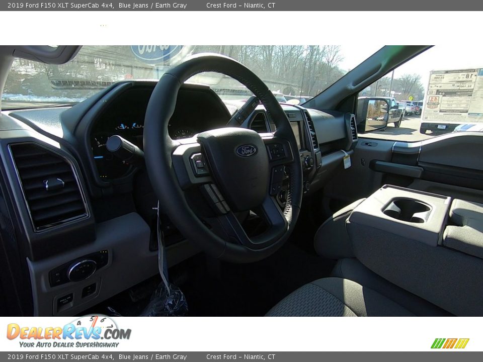2019 Ford F150 XLT SuperCab 4x4 Blue Jeans / Earth Gray Photo #10