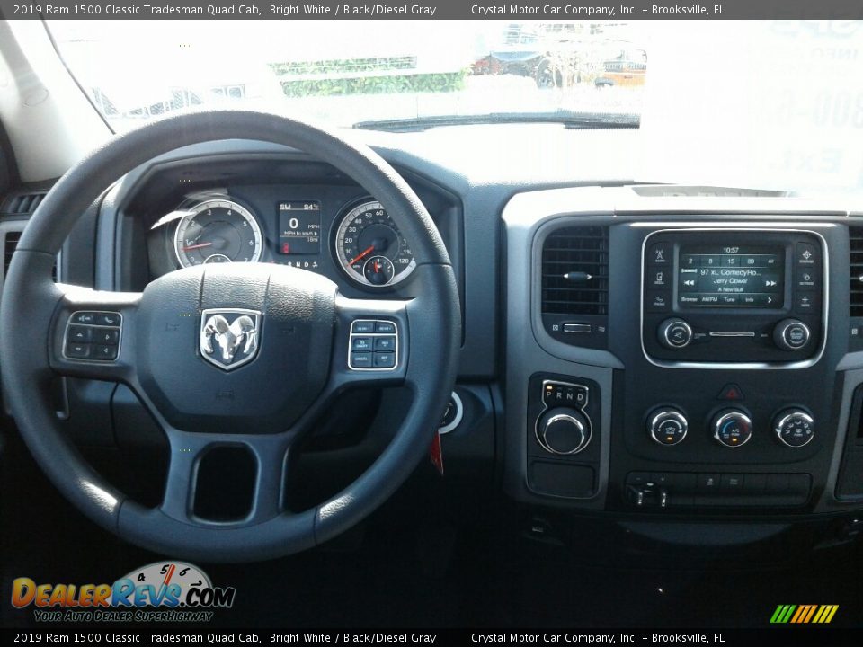 2019 Ram 1500 Classic Tradesman Quad Cab Bright White / Black/Diesel Gray Photo #13
