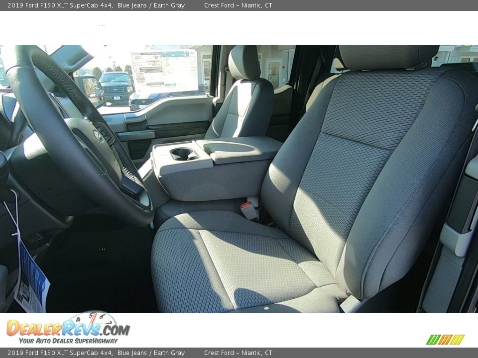 2019 Ford F150 XLT SuperCab 4x4 Blue Jeans / Earth Gray Photo #11