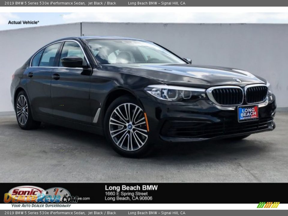 2019 BMW 5 Series 530e iPerformance Sedan Jet Black / Black Photo #1