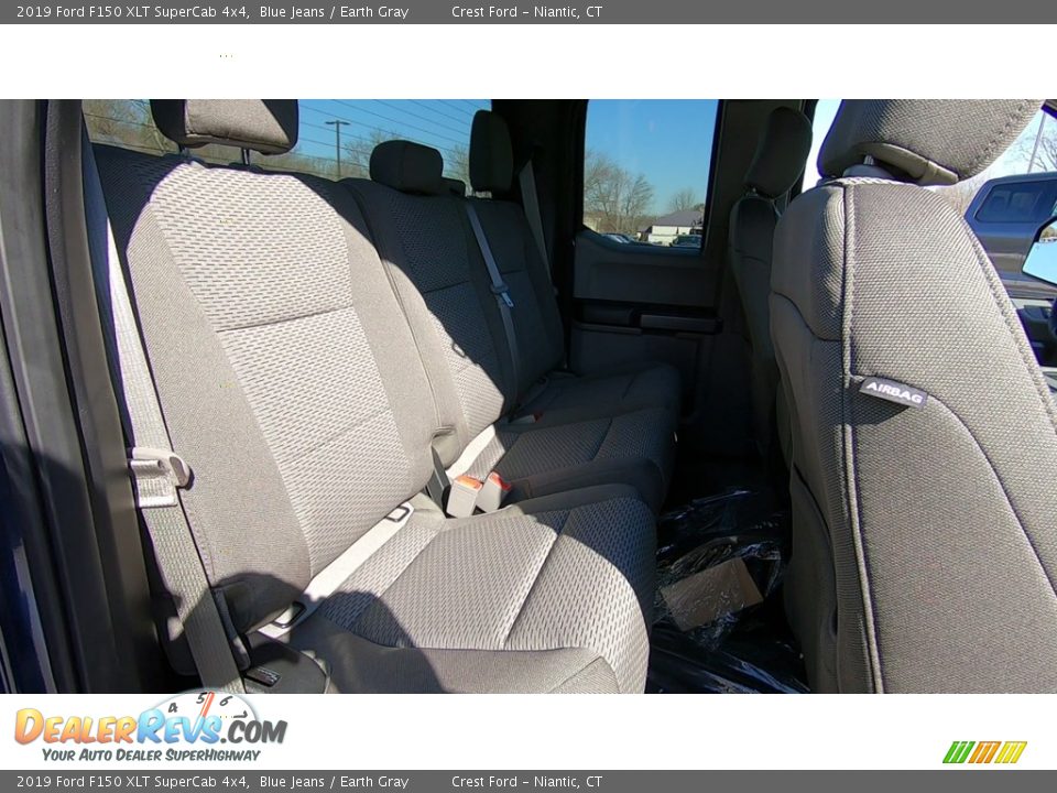 2019 Ford F150 XLT SuperCab 4x4 Blue Jeans / Earth Gray Photo #22