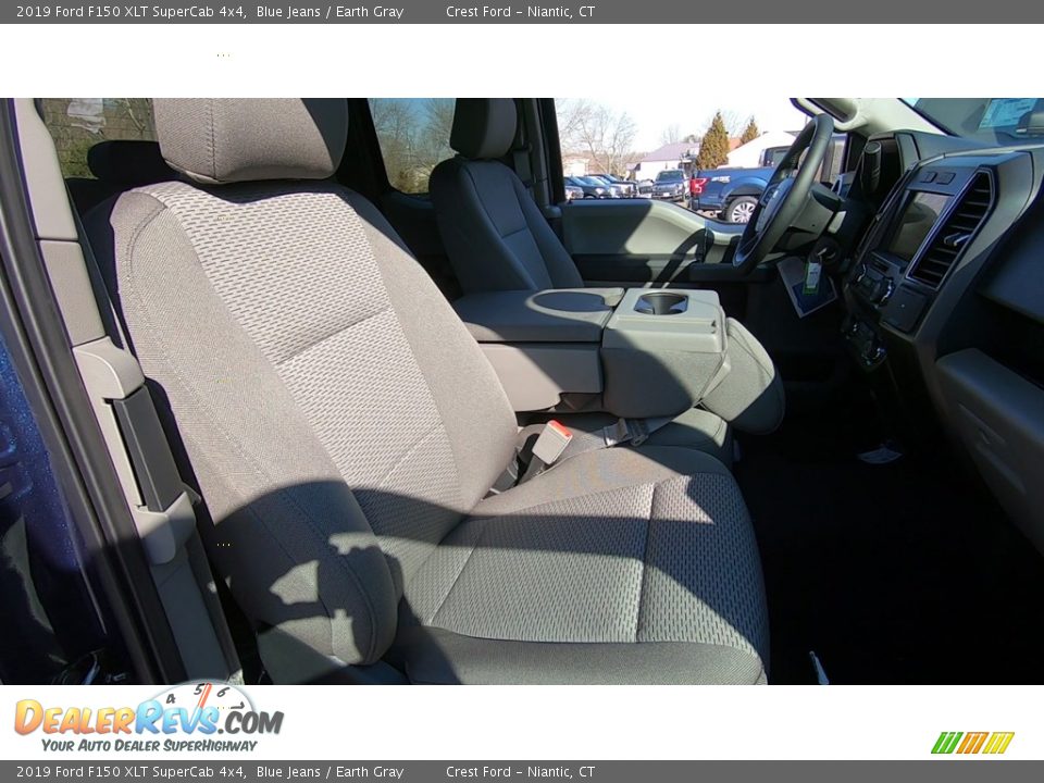 2019 Ford F150 XLT SuperCab 4x4 Blue Jeans / Earth Gray Photo #23
