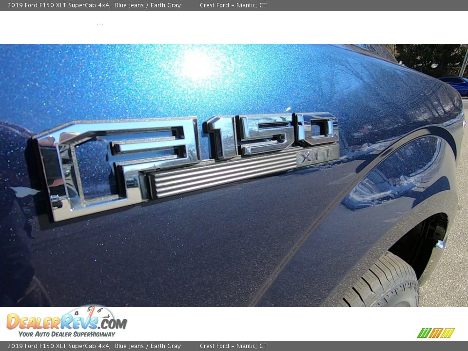 2019 Ford F150 XLT SuperCab 4x4 Blue Jeans / Earth Gray Photo #25