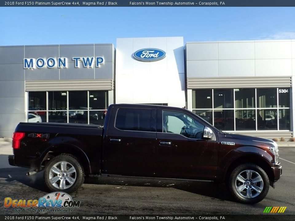 2018 Ford F150 Platinum SuperCrew 4x4 Magma Red / Black Photo #1