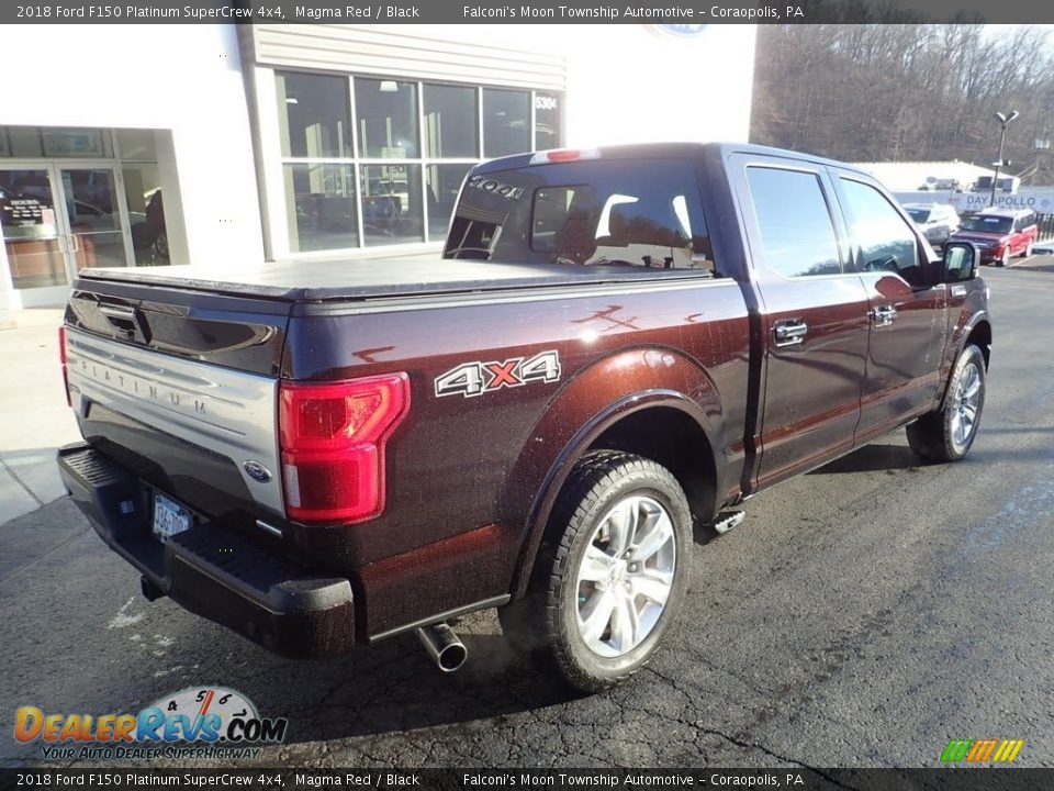 2018 Ford F150 Platinum SuperCrew 4x4 Magma Red / Black Photo #2