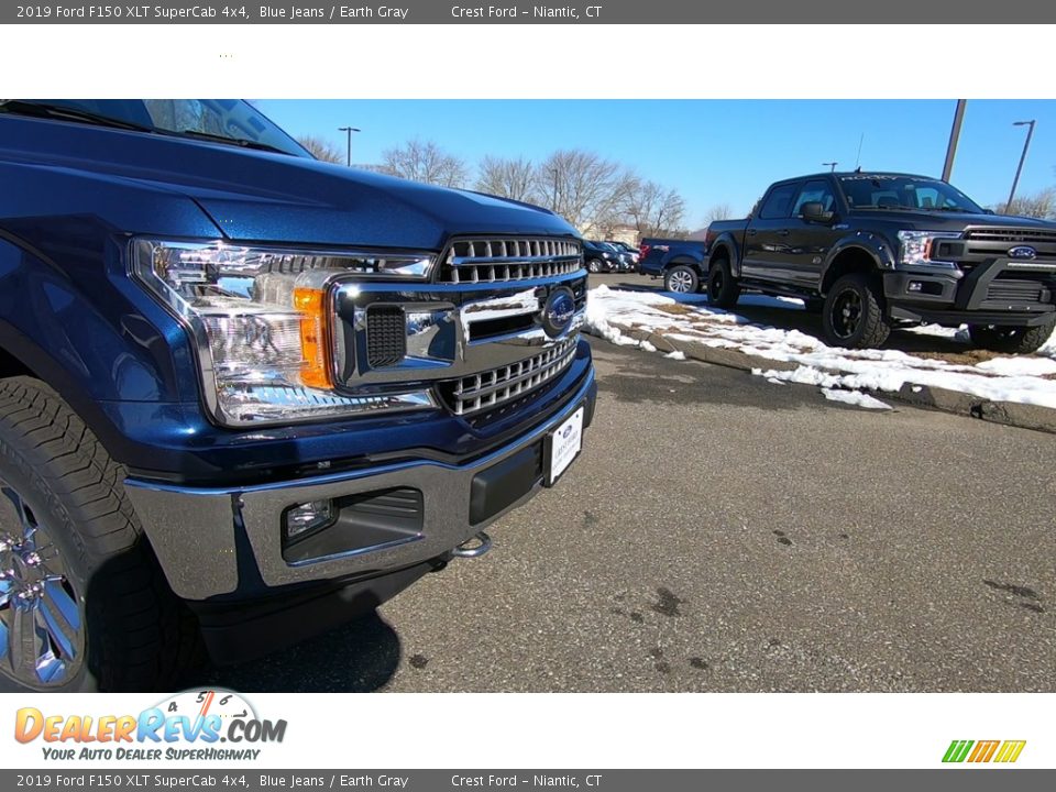 2019 Ford F150 XLT SuperCab 4x4 Blue Jeans / Earth Gray Photo #27
