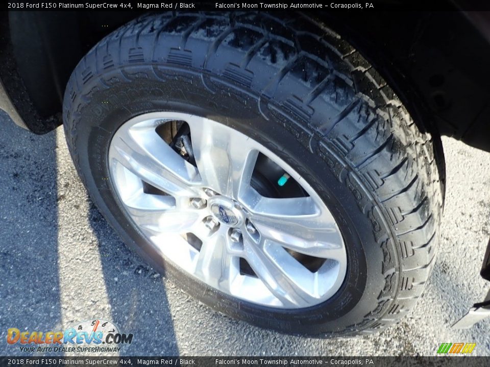 2018 Ford F150 Platinum SuperCrew 4x4 Magma Red / Black Photo #8