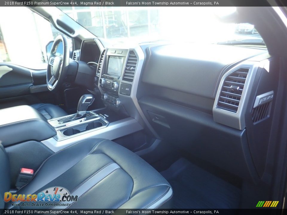 2018 Ford F150 Platinum SuperCrew 4x4 Magma Red / Black Photo #10