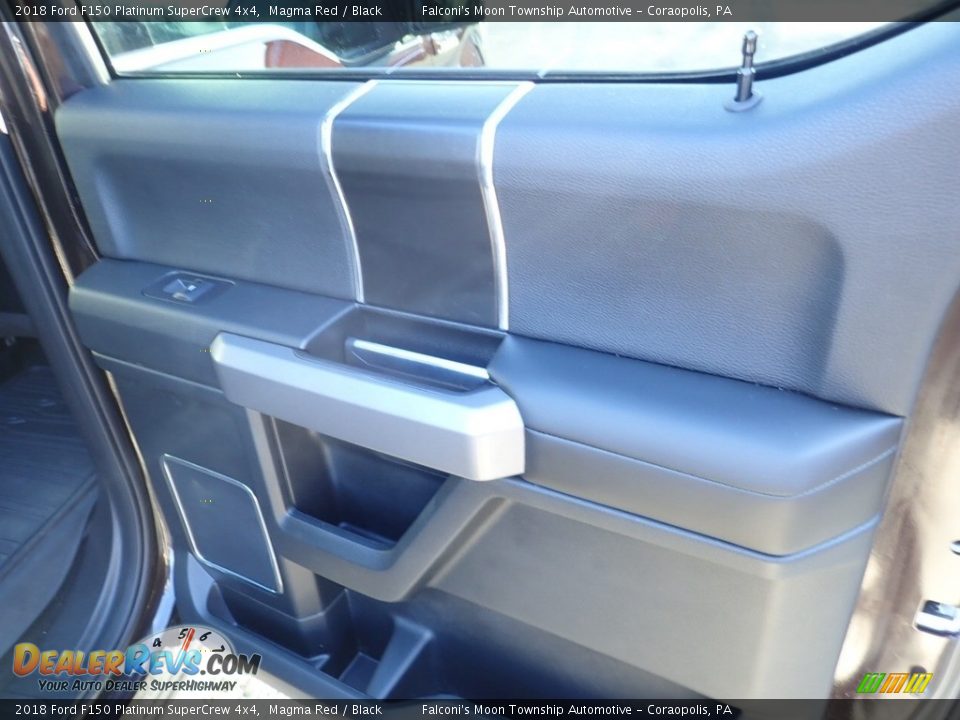 2018 Ford F150 Platinum SuperCrew 4x4 Magma Red / Black Photo #14