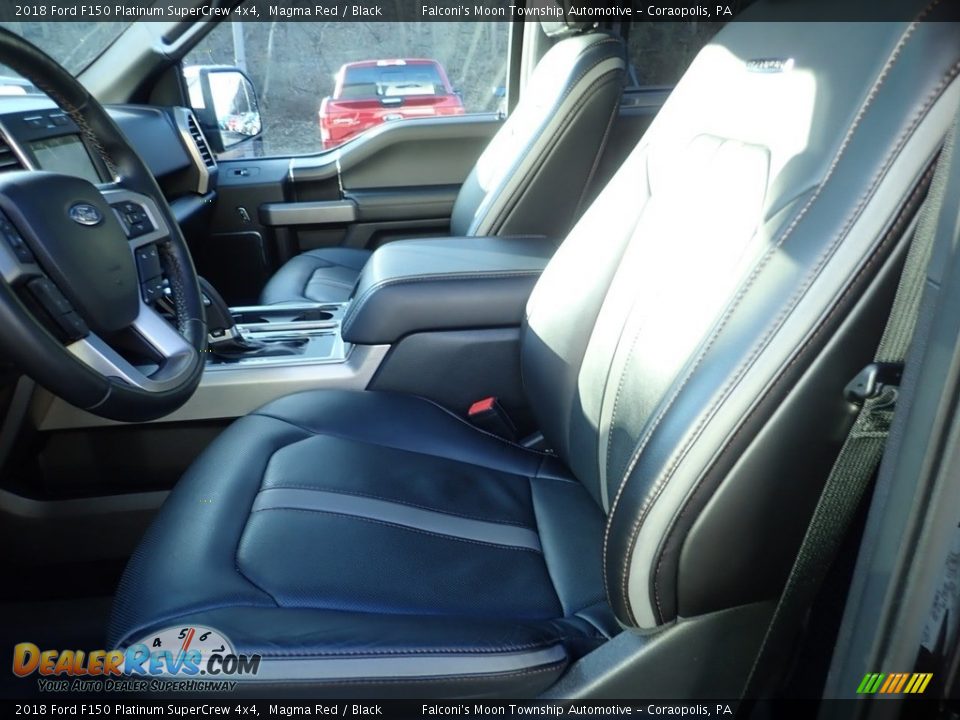 2018 Ford F150 Platinum SuperCrew 4x4 Magma Red / Black Photo #15
