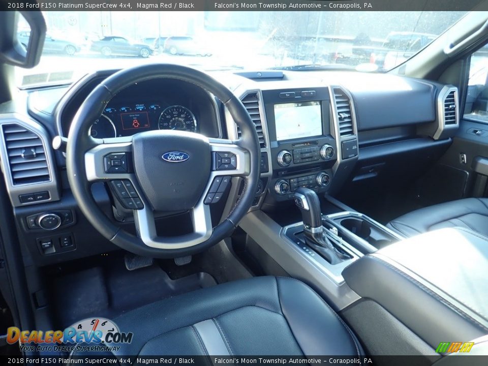 2018 Ford F150 Platinum SuperCrew 4x4 Magma Red / Black Photo #17