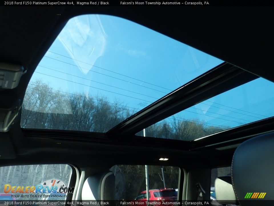 2018 Ford F150 Platinum SuperCrew 4x4 Magma Red / Black Photo #20