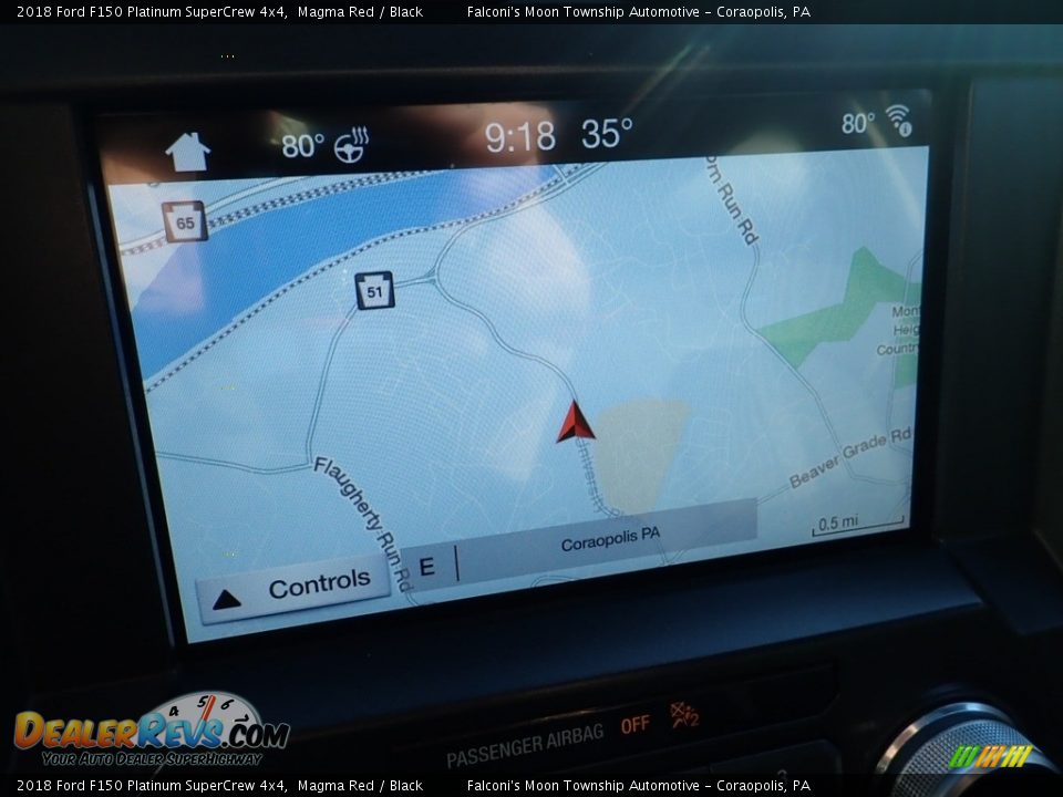 2018 Ford F150 Platinum SuperCrew 4x4 Magma Red / Black Photo #21