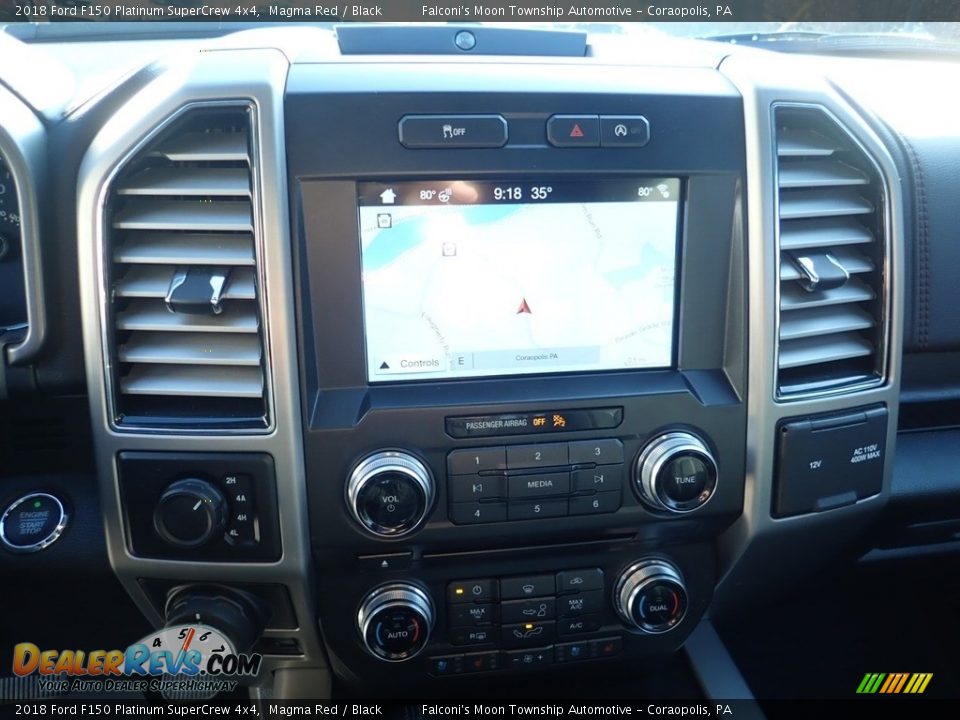 2018 Ford F150 Platinum SuperCrew 4x4 Magma Red / Black Photo #22