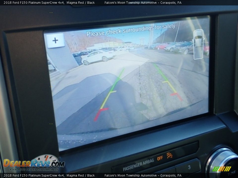 2018 Ford F150 Platinum SuperCrew 4x4 Magma Red / Black Photo #25