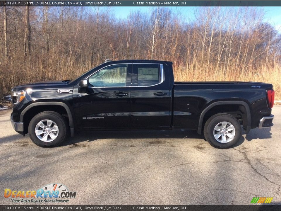 2019 GMC Sierra 1500 SLE Double Cab 4WD Onyx Black / Jet Black Photo #3