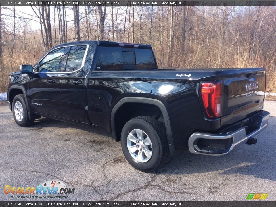 2019 GMC Sierra 1500 SLE Double Cab 4WD Onyx Black / Jet Black Photo #4