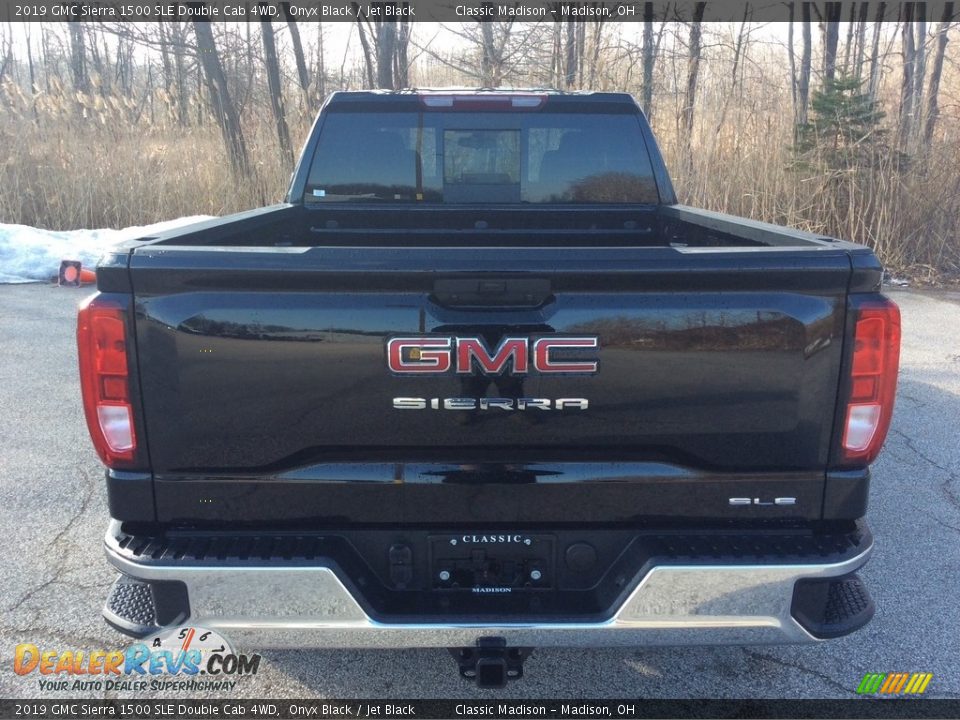 2019 GMC Sierra 1500 SLE Double Cab 4WD Onyx Black / Jet Black Photo #5