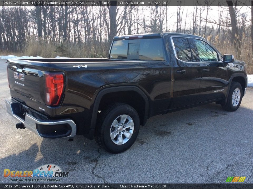 2019 GMC Sierra 1500 SLE Double Cab 4WD Onyx Black / Jet Black Photo #6