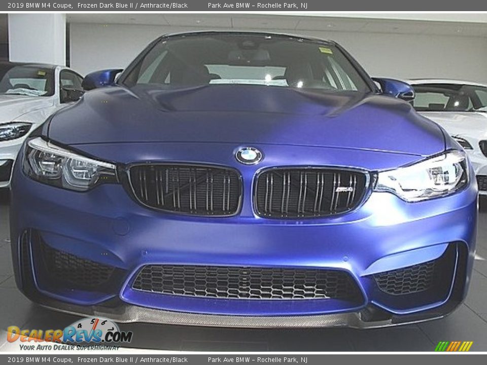 2019 BMW M4 Coupe Frozen Dark Blue II / Anthracite/Black Photo #8