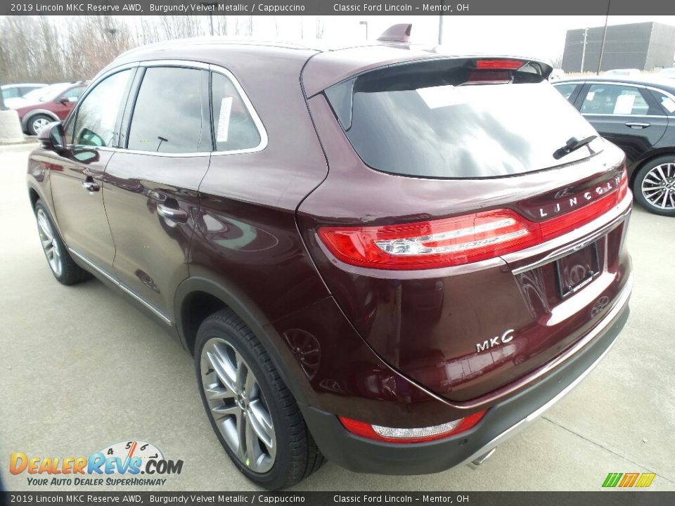 2019 Lincoln MKC Reserve AWD Burgundy Velvet Metallic / Cappuccino Photo #3