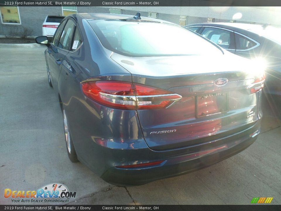 2019 Ford Fusion Hybrid SE Blue Metallic / Ebony Photo #3