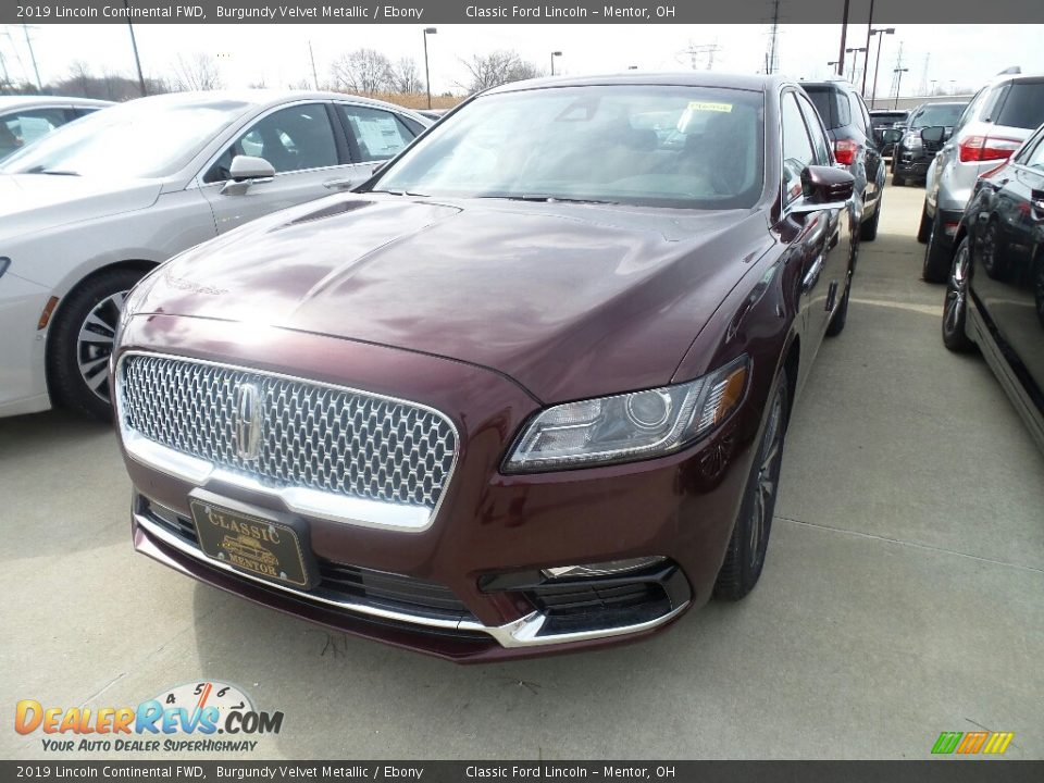 2019 Lincoln Continental FWD Burgundy Velvet Metallic / Ebony Photo #1