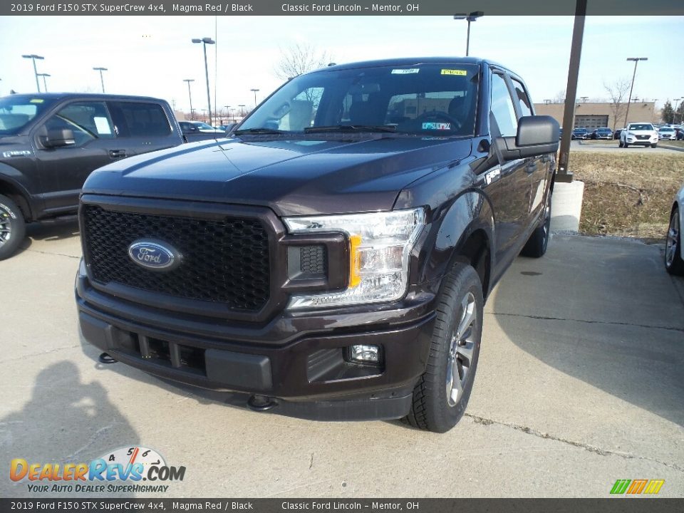 2019 Ford F150 STX SuperCrew 4x4 Magma Red / Black Photo #1
