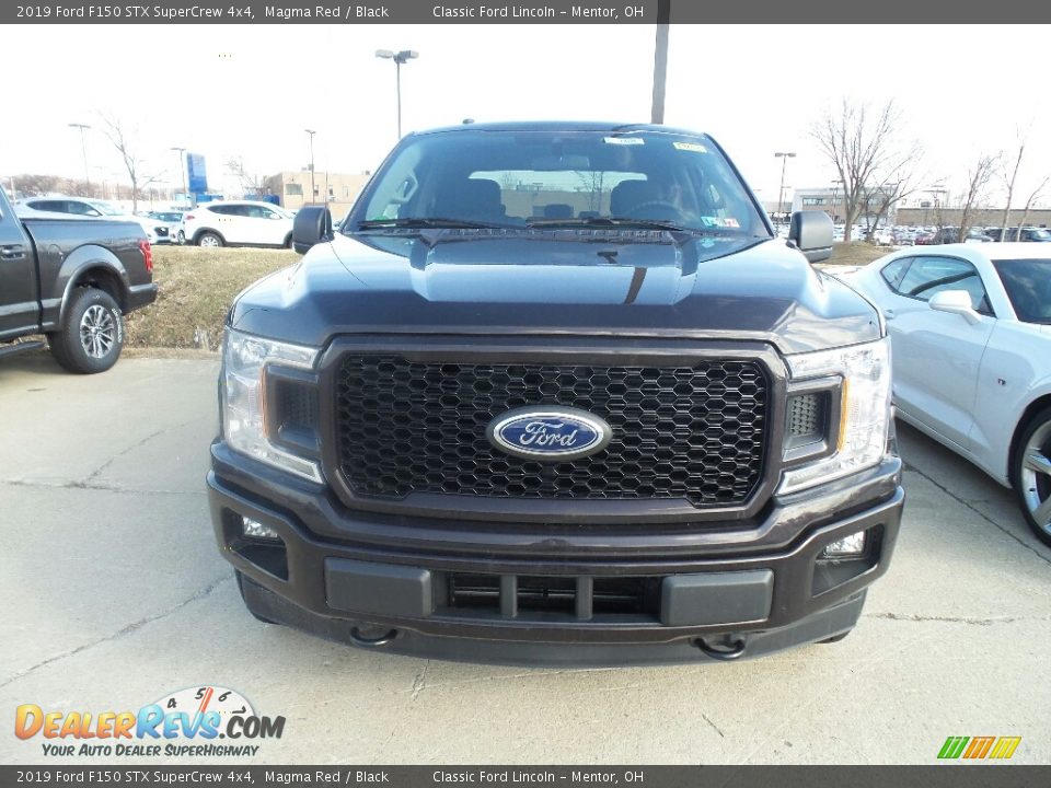 2019 Ford F150 STX SuperCrew 4x4 Magma Red / Black Photo #2
