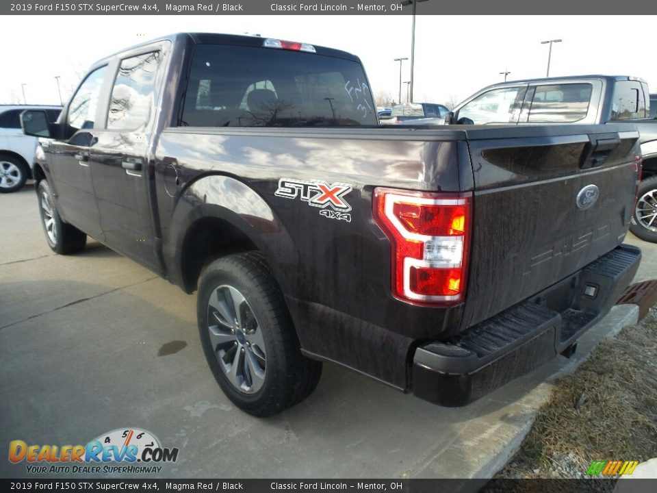 2019 Ford F150 STX SuperCrew 4x4 Magma Red / Black Photo #3