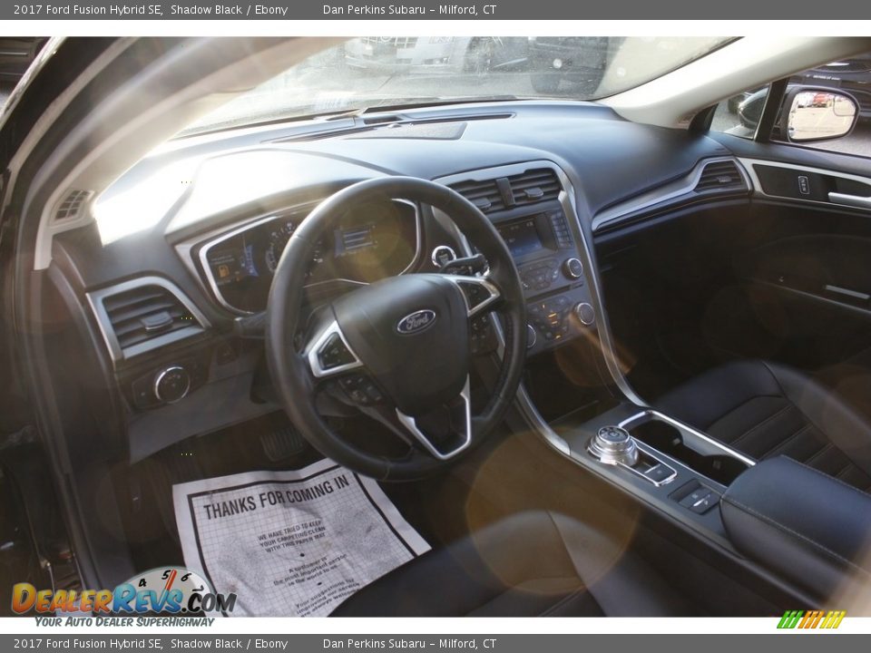 2017 Ford Fusion Hybrid SE Shadow Black / Ebony Photo #10