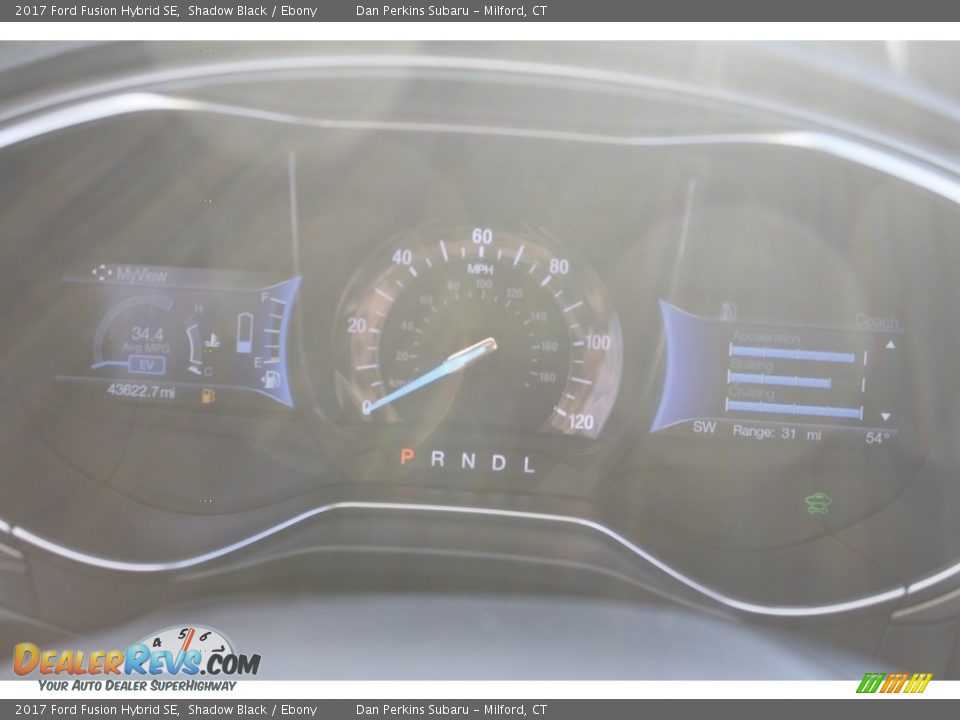 2017 Ford Fusion Hybrid SE Shadow Black / Ebony Photo #17