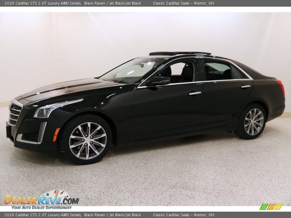 2016 Cadillac CTS 2.0T Luxury AWD Sedan Black Raven / Jet Black/Jet Black Photo #3