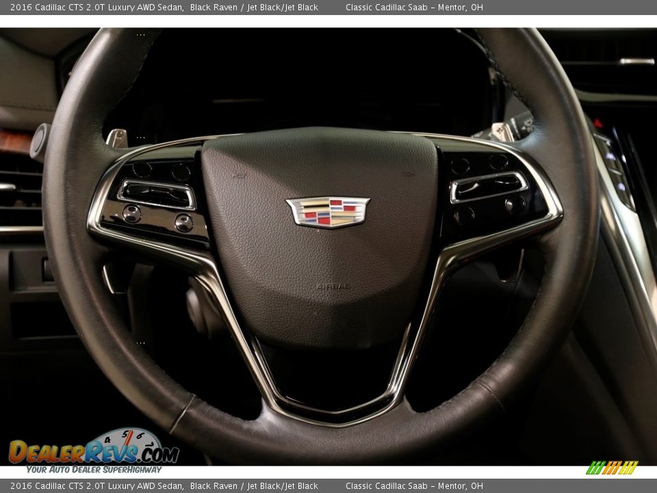 2016 Cadillac CTS 2.0T Luxury AWD Sedan Black Raven / Jet Black/Jet Black Photo #7