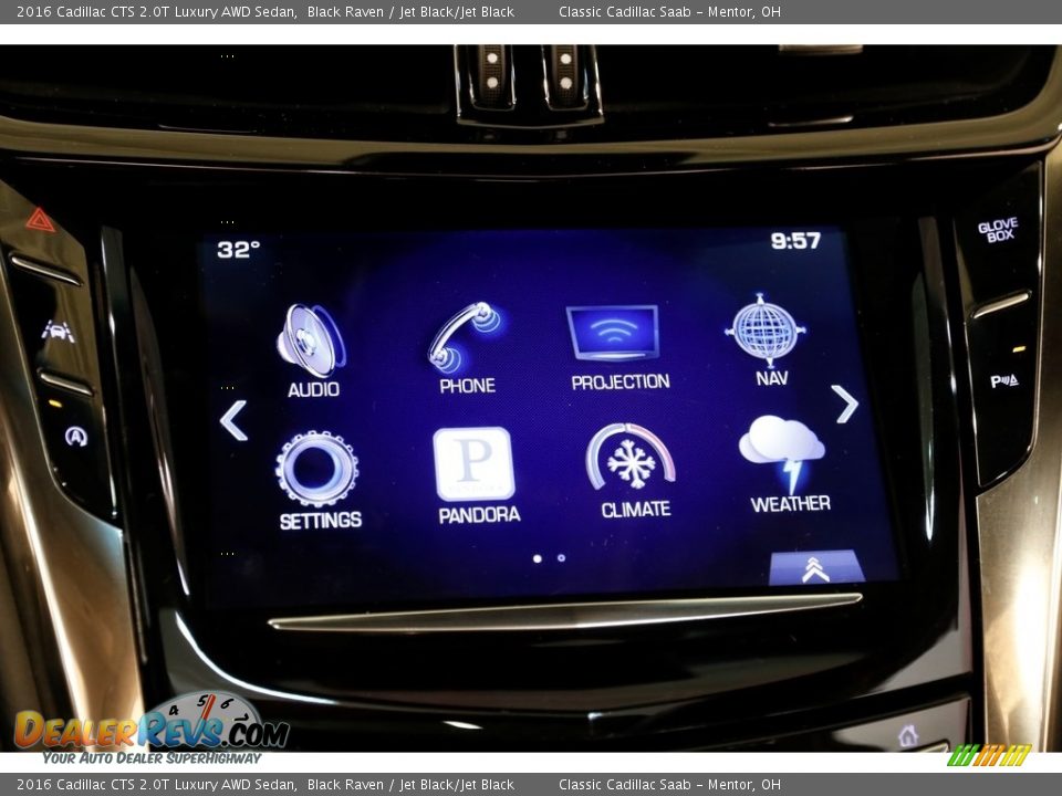 2016 Cadillac CTS 2.0T Luxury AWD Sedan Black Raven / Jet Black/Jet Black Photo #10