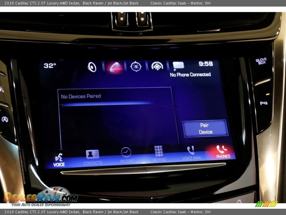 2016 Cadillac CTS 2.0T Luxury AWD Sedan Black Raven / Jet Black/Jet Black Photo #13