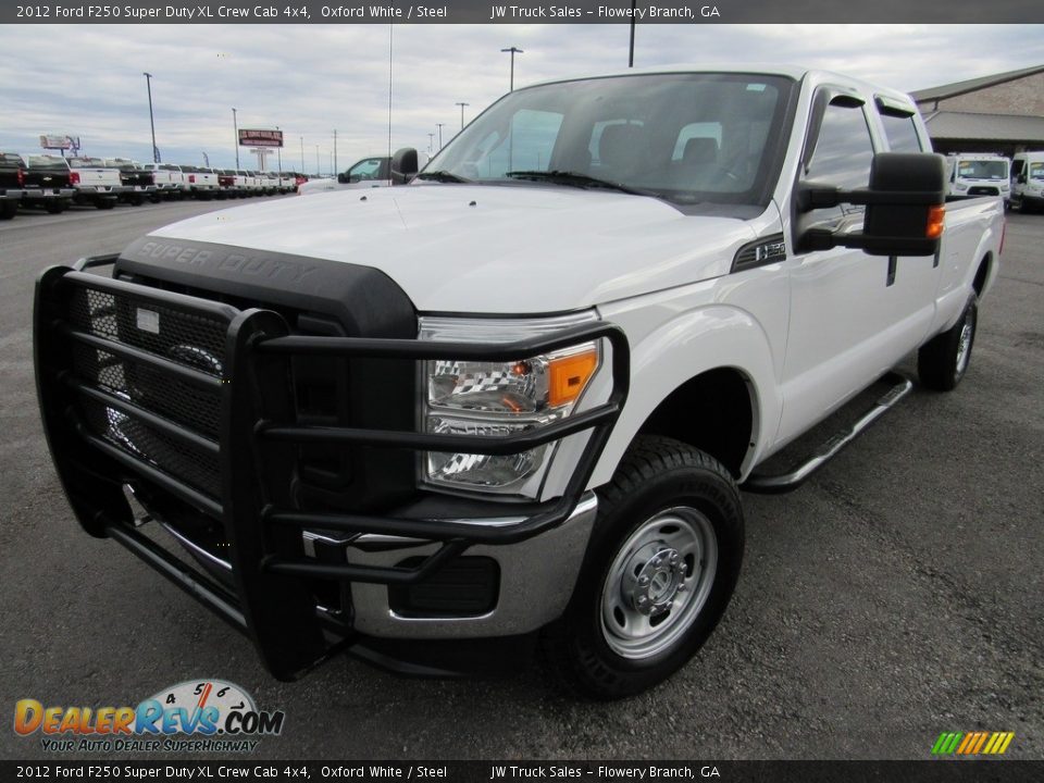 2012 Ford F250 Super Duty XL Crew Cab 4x4 Oxford White / Steel Photo #1