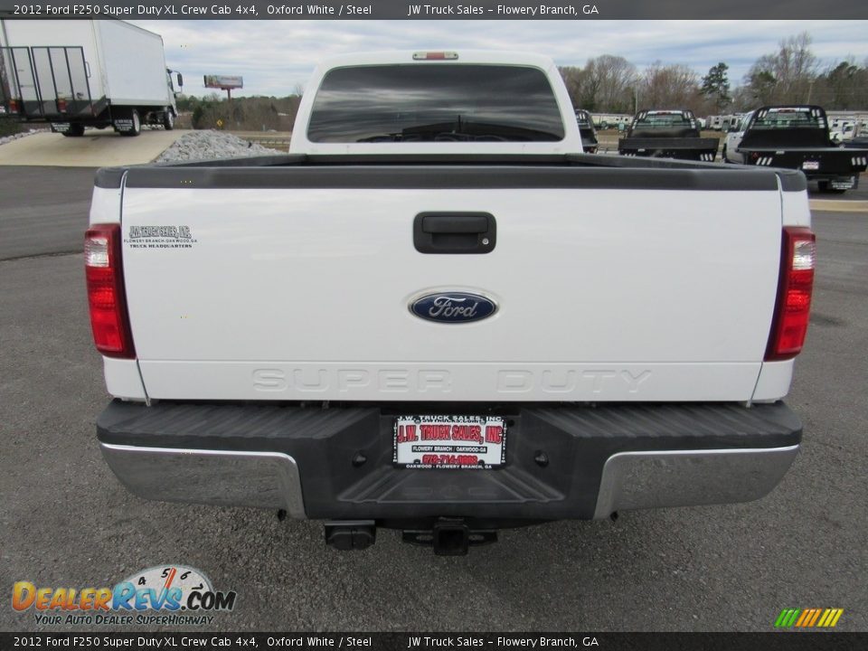 2012 Ford F250 Super Duty XL Crew Cab 4x4 Oxford White / Steel Photo #4