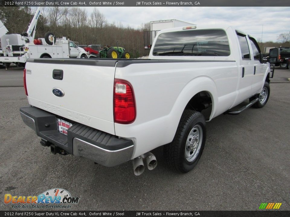 2012 Ford F250 Super Duty XL Crew Cab 4x4 Oxford White / Steel Photo #5